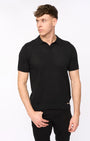 Duck & Cover Dedham Knit Polo Shirt - Black