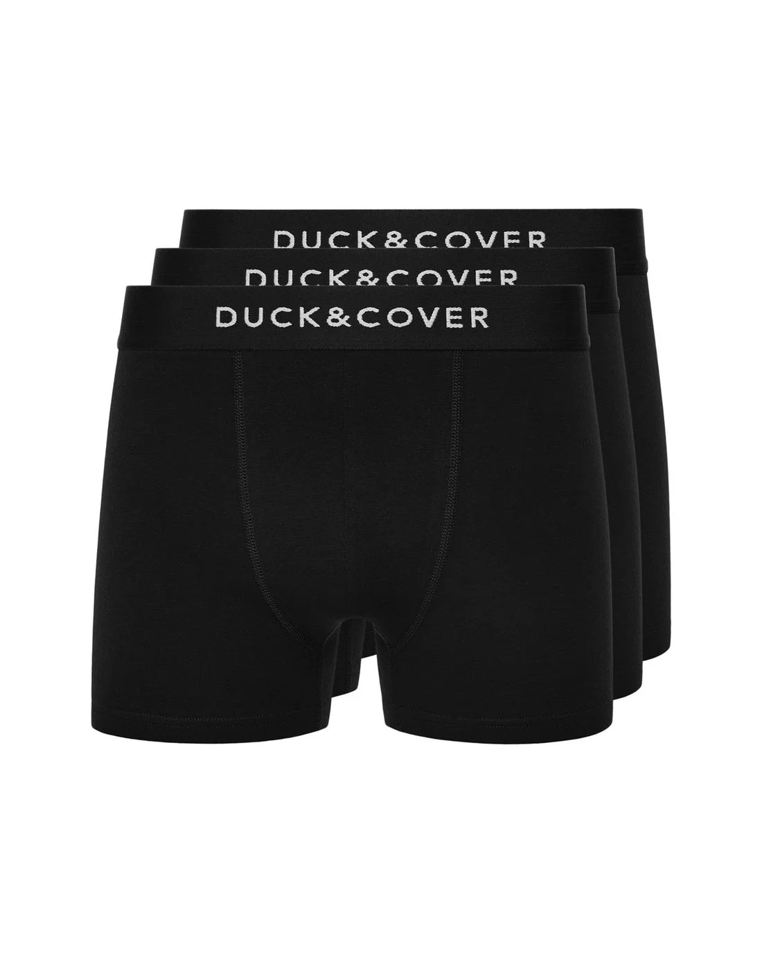 Duck & Cover Sagnet 3 Pack Boxers - Black