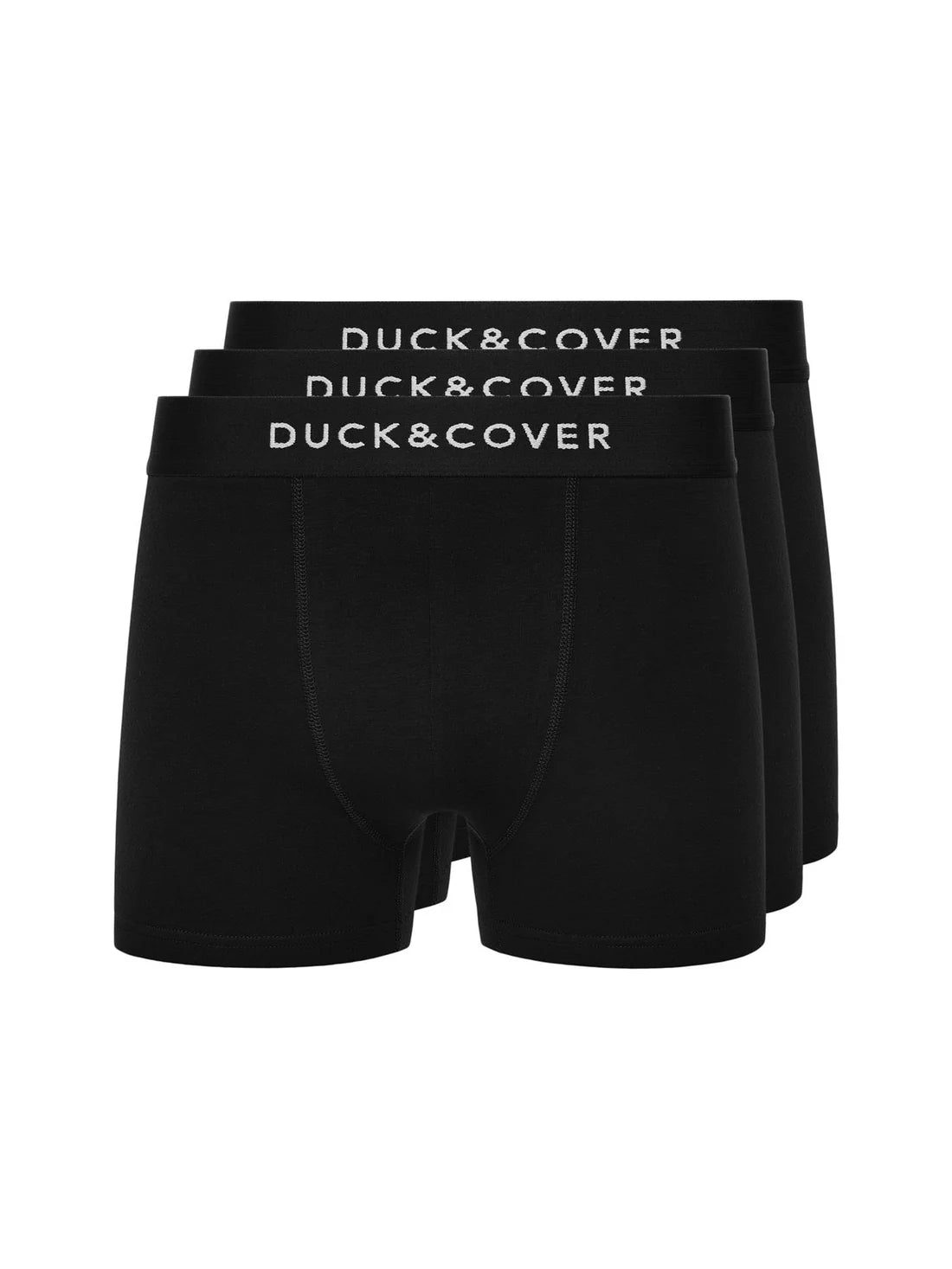 Duck & Cover Sagnet 3 Pack Boxers - Black