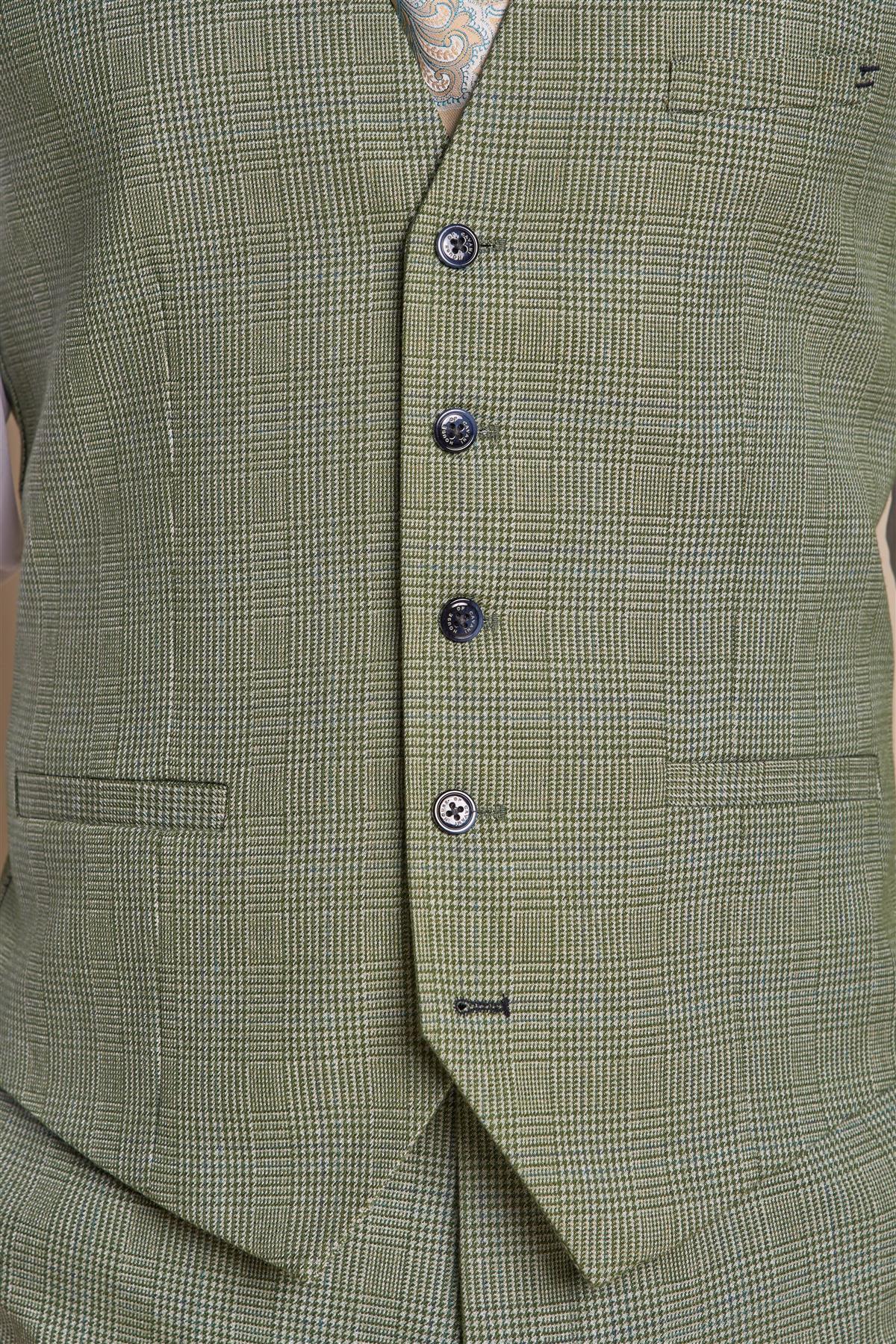 Cavani Caridi Waistcoat Sage Green