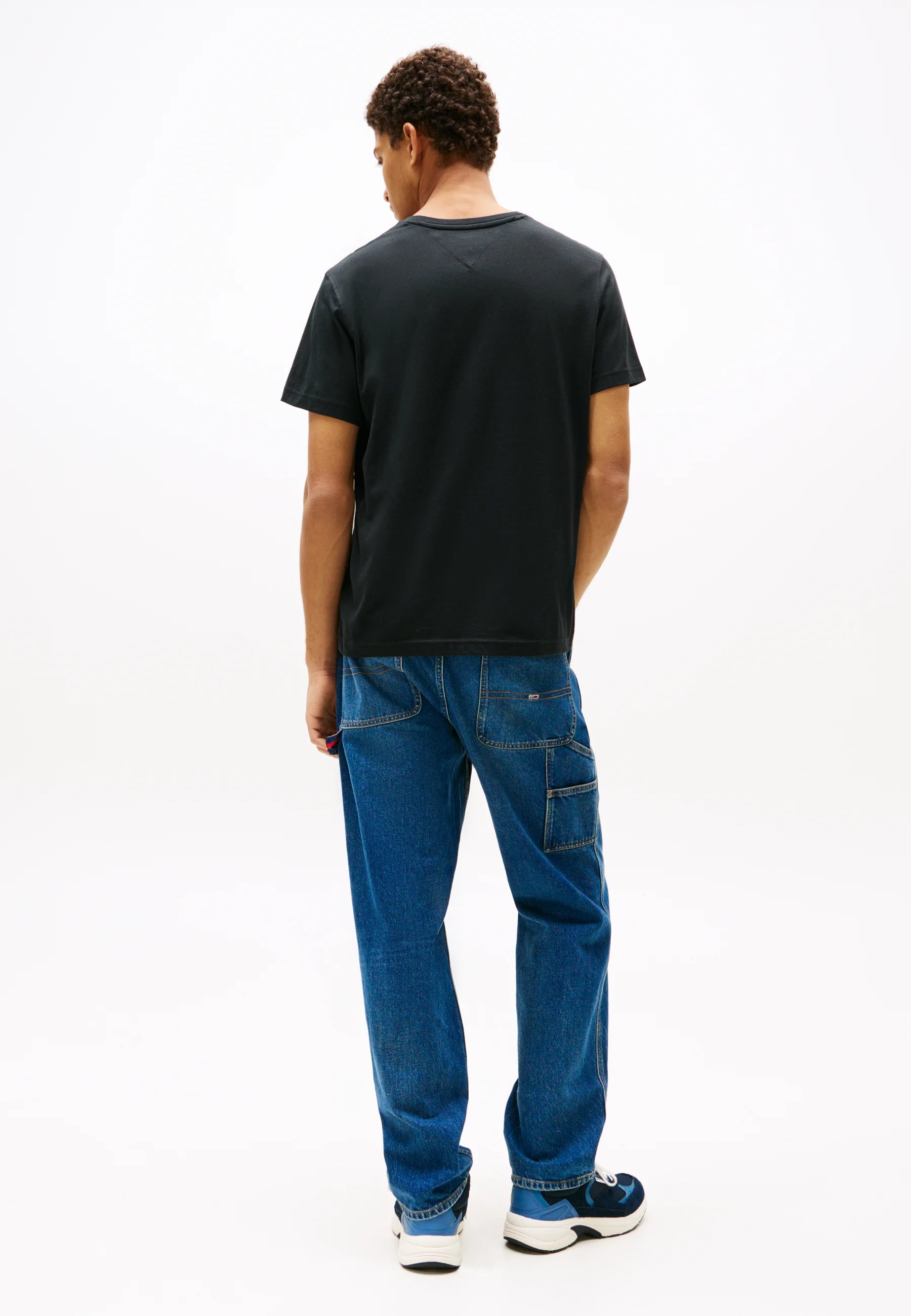 Tommy Jeans TJM Slim Signature T-Shirt - Black