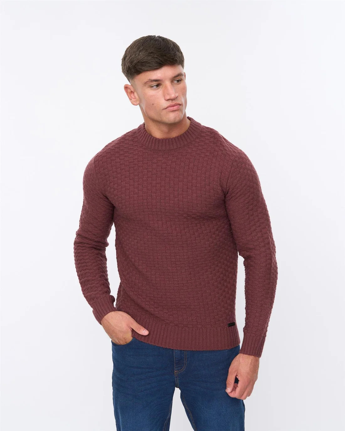 Duck and Cover Matera Texture Knit - Raisin