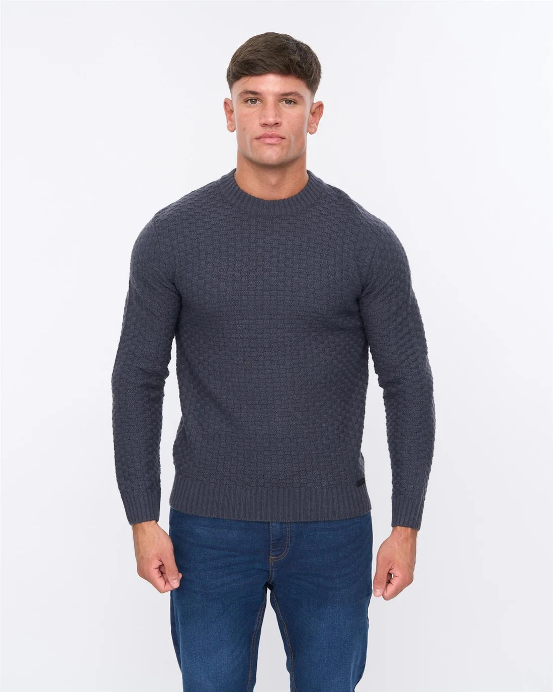 Duck and Cover Matera Texture Knit - Navy