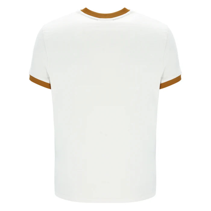 Sergio Tacchini Master Crew Neck T-Shirt - Gardenia/Maritime Blue/Pumpkin Spice