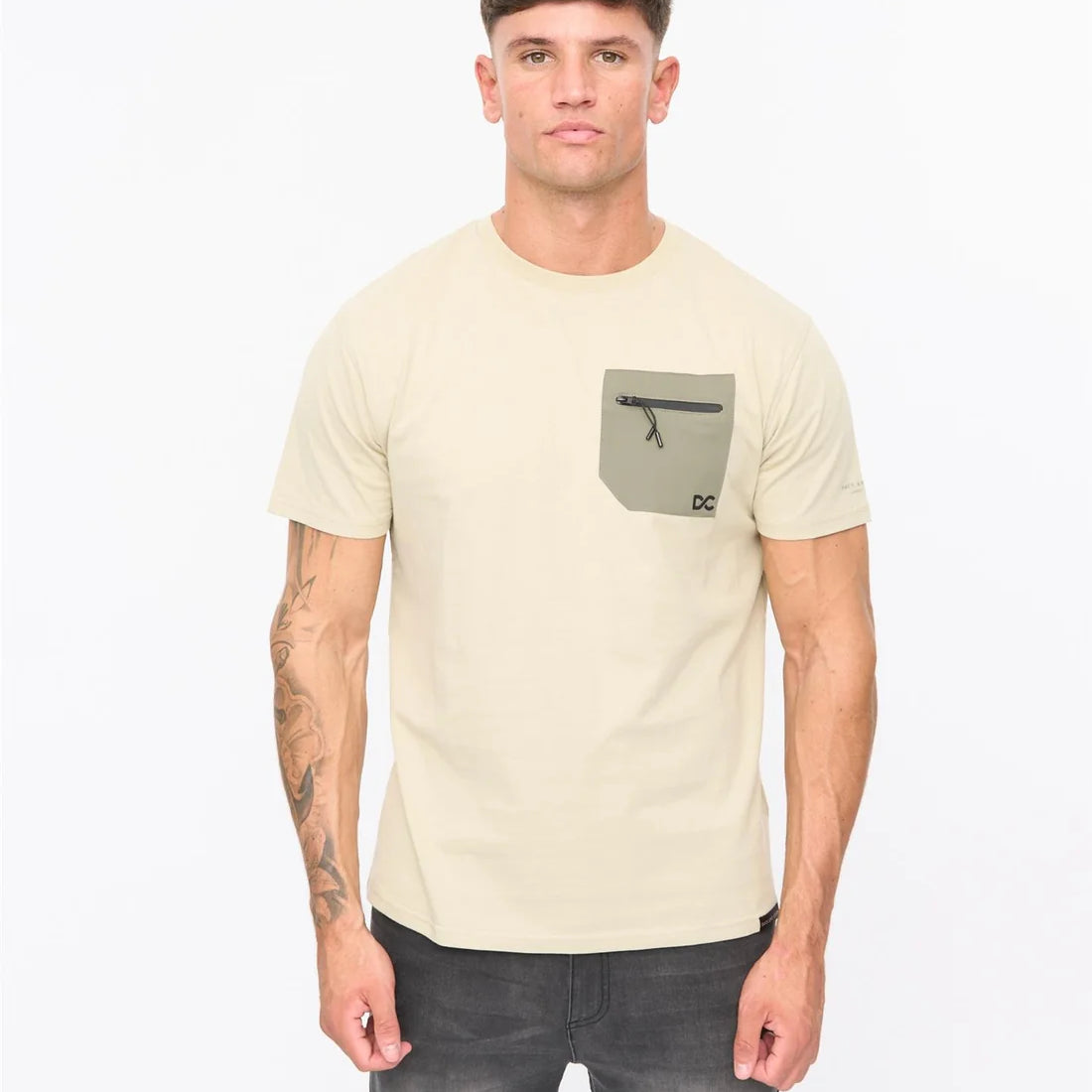 Duck & Cover Kematone T-Shirt - Light Sage