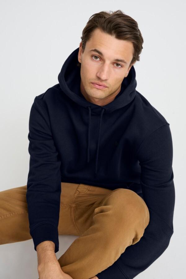 Blend Downtown Hooded Sweatshirt - Navy Blue