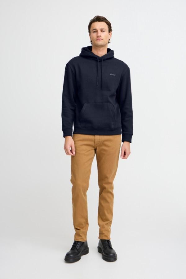 Blend Downtown Hooded Sweatshirt - Navy Blue
