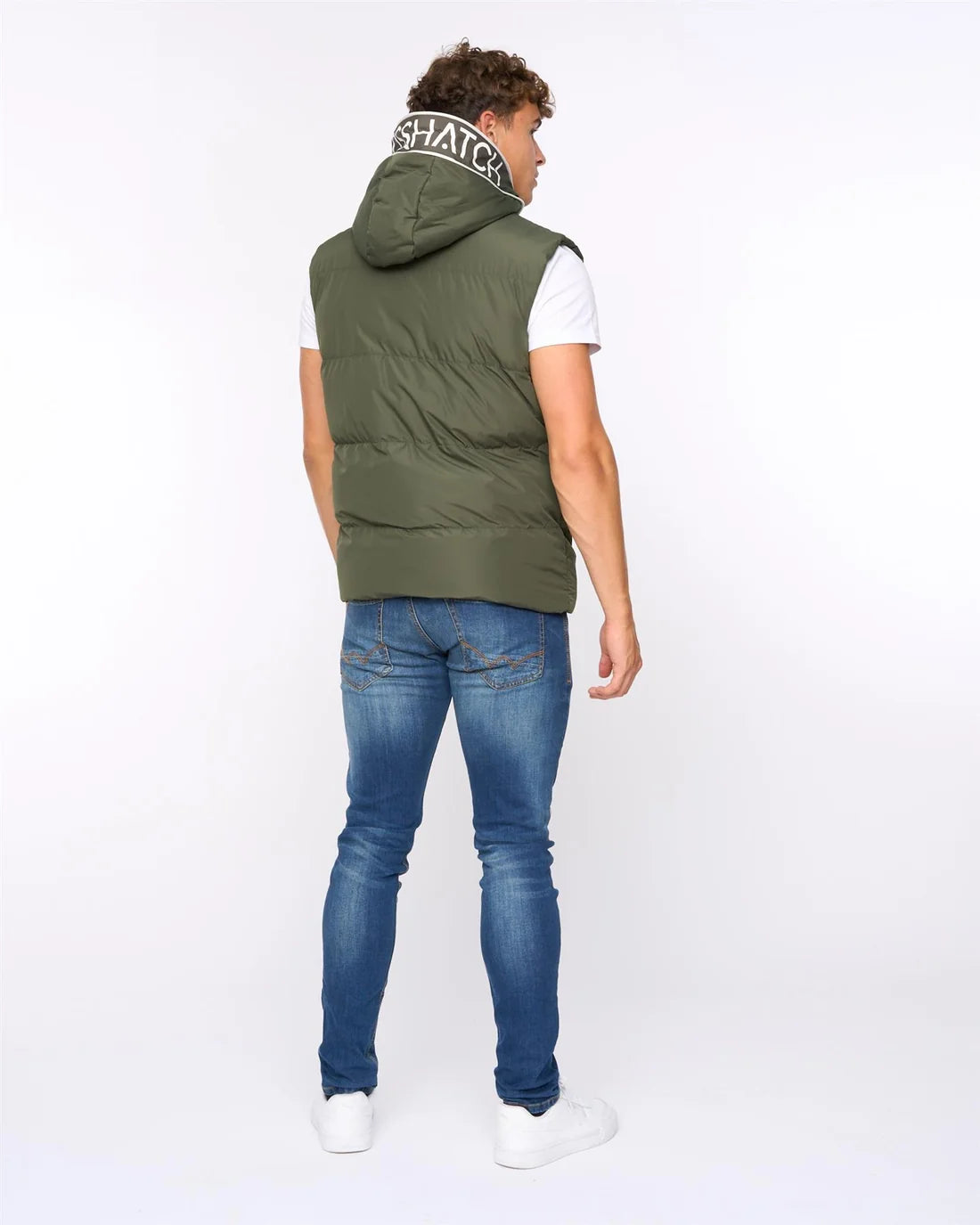Crosshatch Sandbox Gilet - Olive