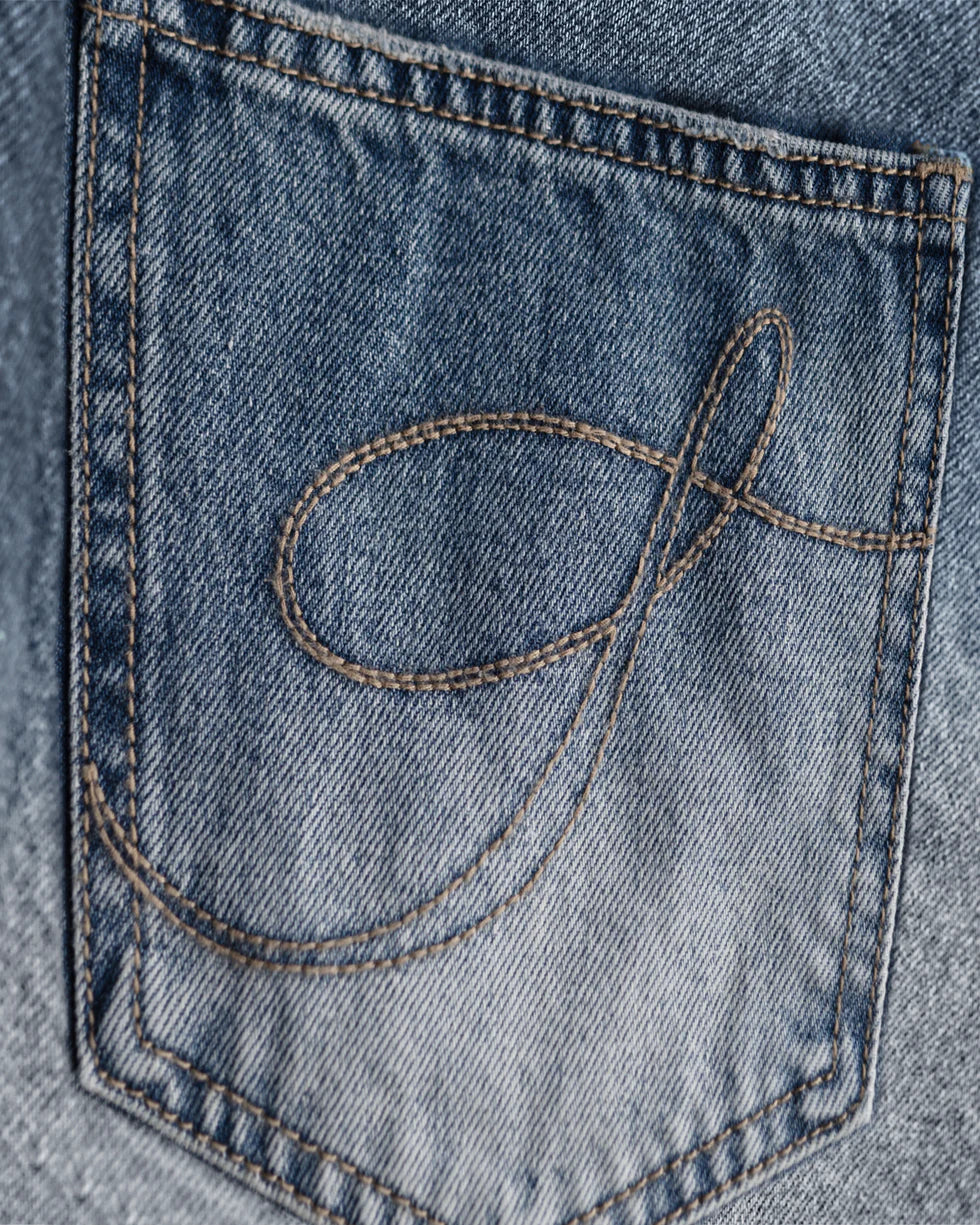 Syenti Stone Washed Jeans - Blue