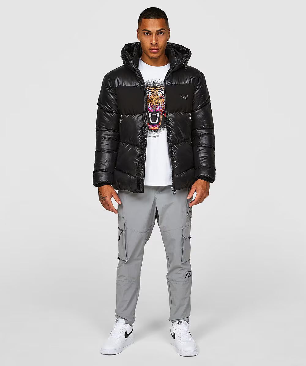 Alessandro Zavetti Catrio 2.0 Puffer Jacket Jet Black