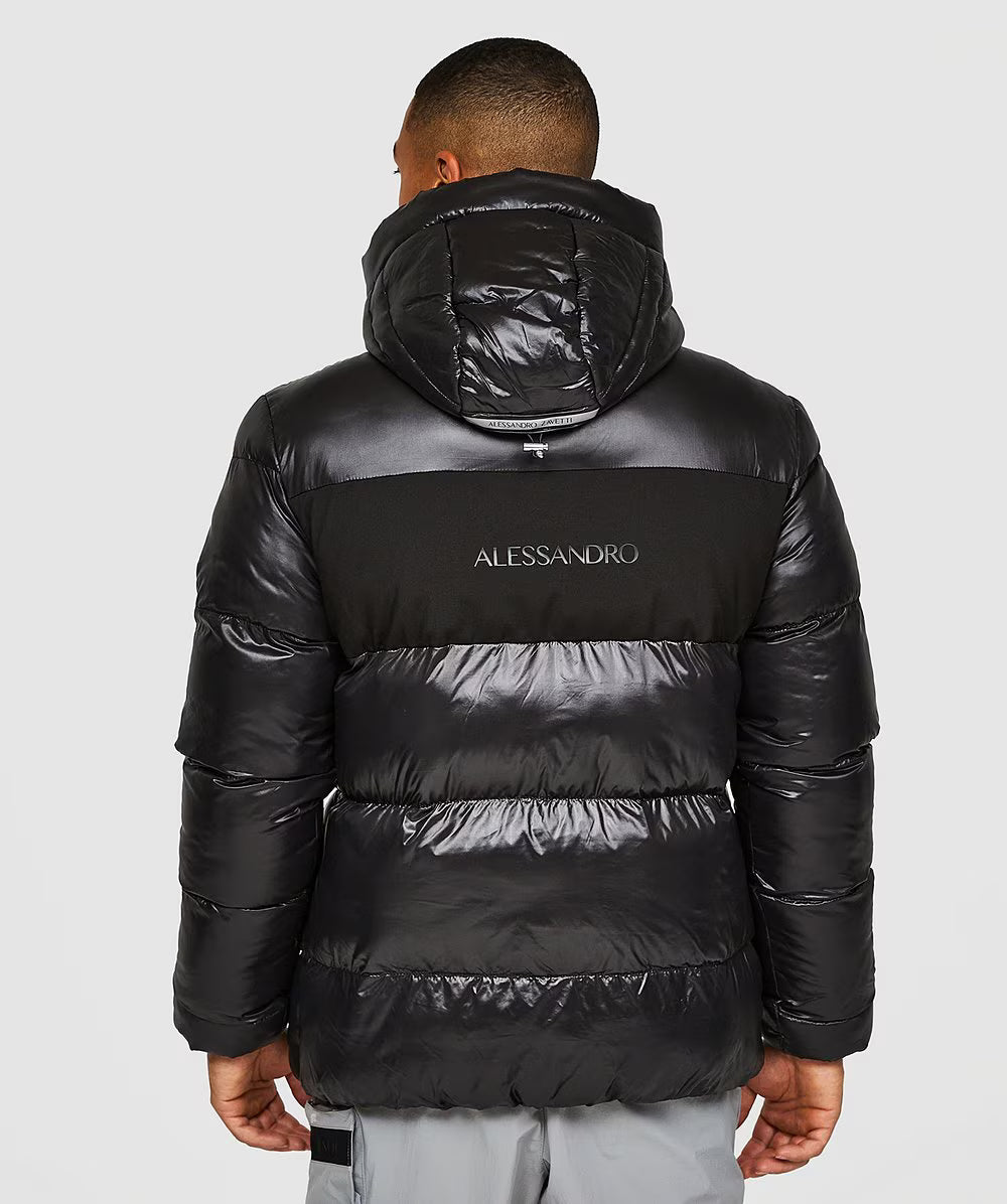Alessandro Zavetti Catrio 2.0 Puffer Jacket Jet Black