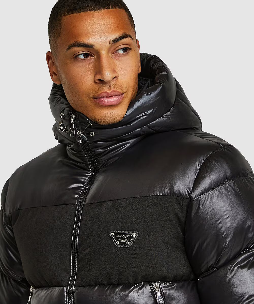 Alessandro Zavetti Catrio 2.0 Puffer Jacket Jet Black