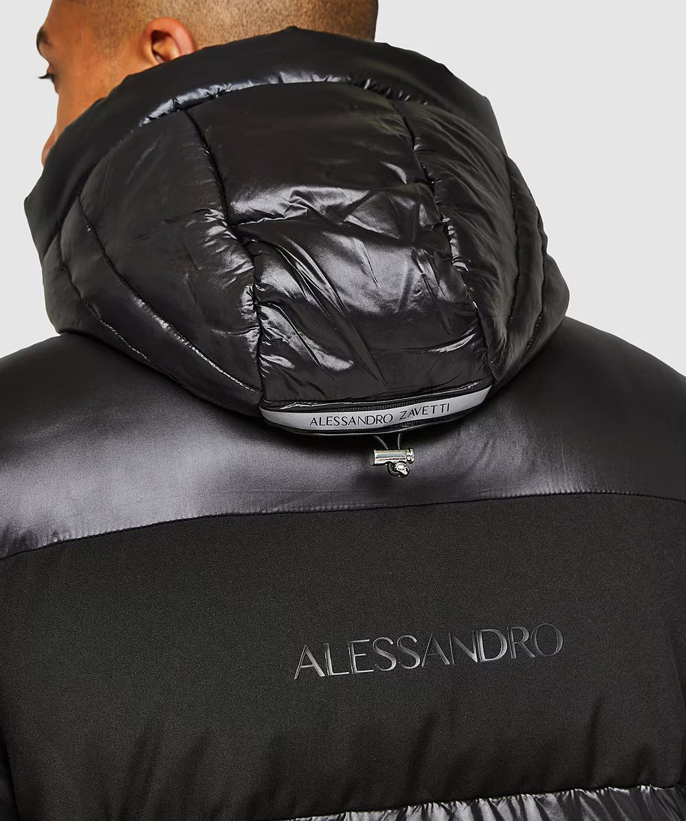 Alessandro Zavetti Catrio 2.0 Puffer Jacket Jet Black