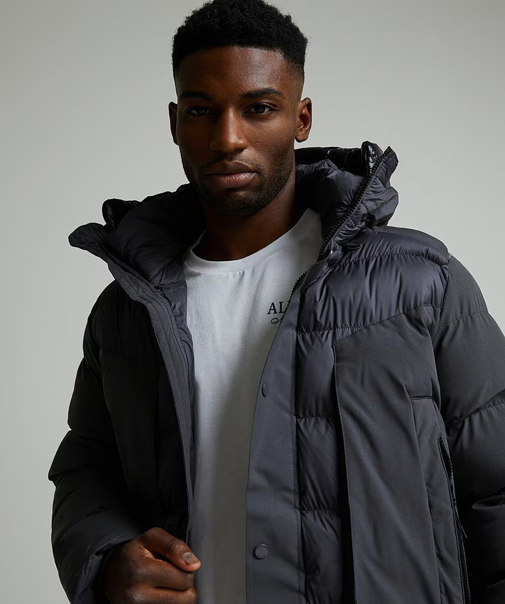 Alessandro Zavetti Conchiglia Puffer Parka Jacket Asphalt