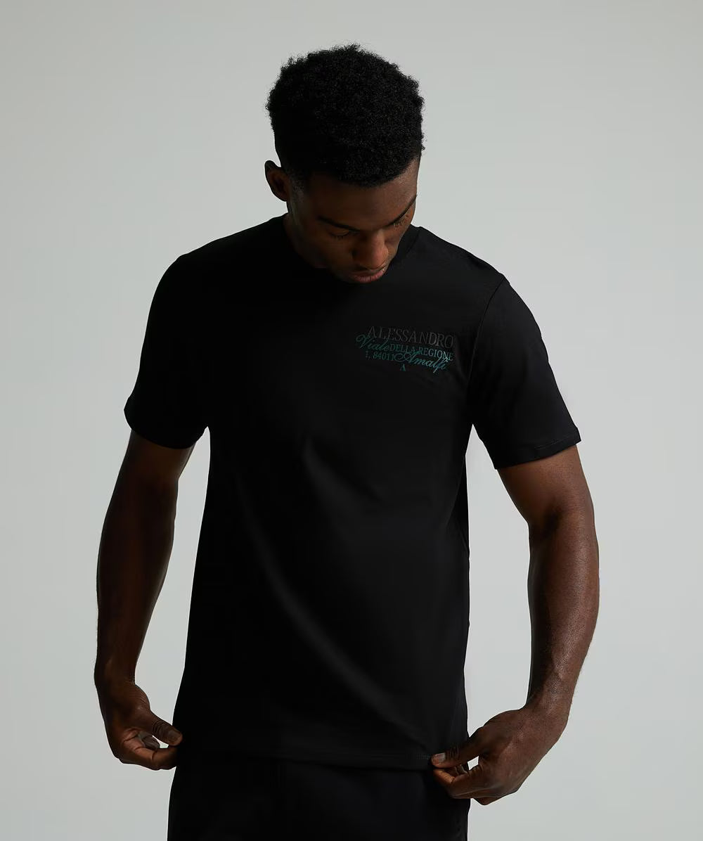 Alessandro Zavetti Arco T-Shirt Jet Black