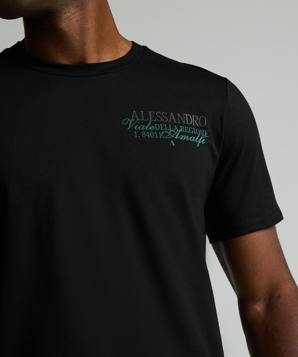 Alessandro Zavetti Arco T-Shirt Jet Black