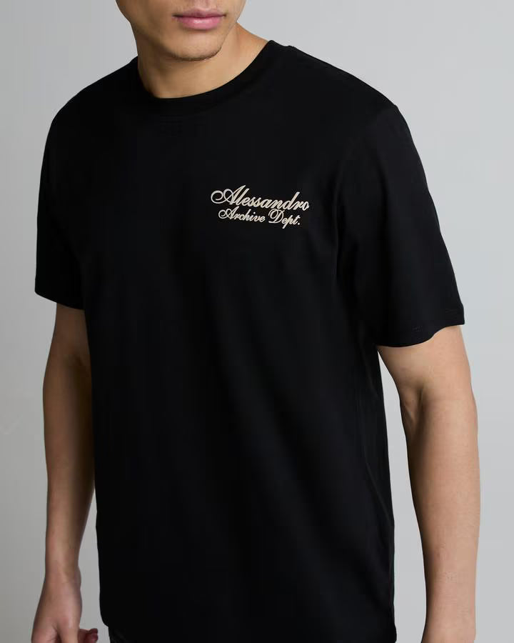Alessandro Zavetti Granalli T-Shirt - Black