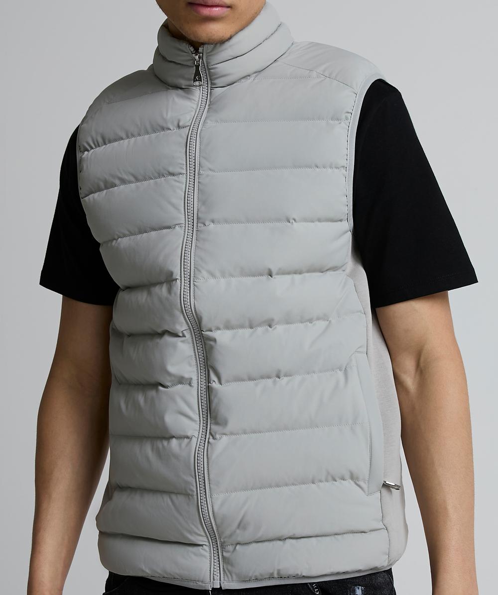 Alessandro Zavetti Masso Padded Gilet - Silver Thyme