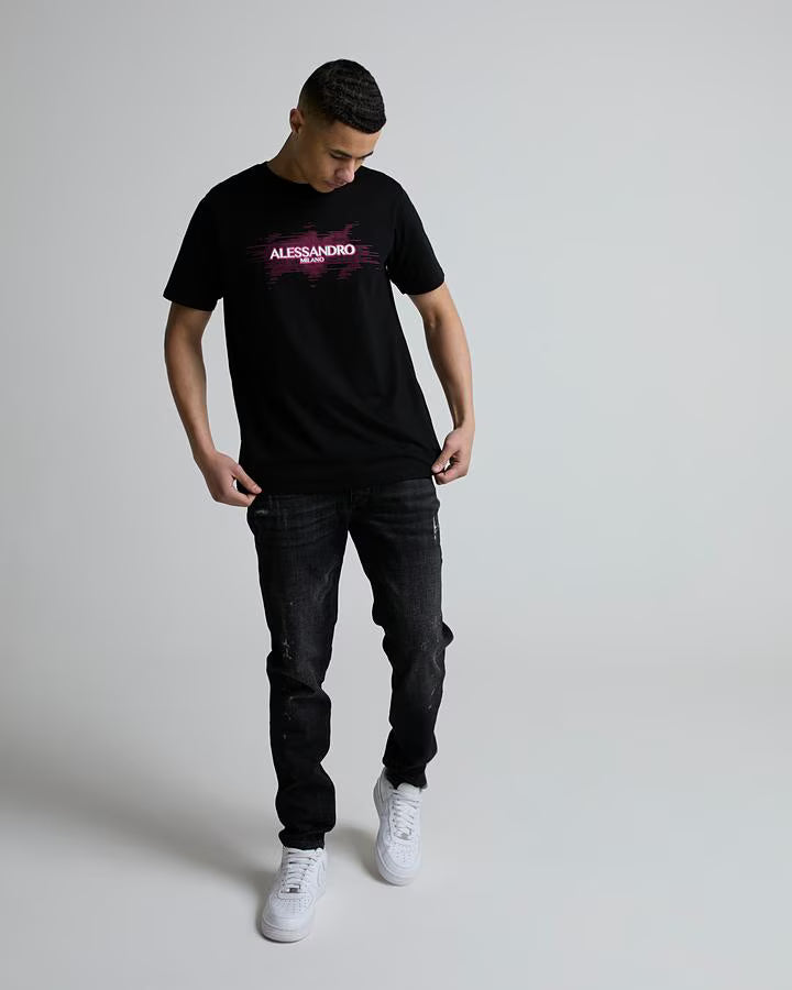 Alessandro Zavetti Vizari T-Shirt - Black/Pink