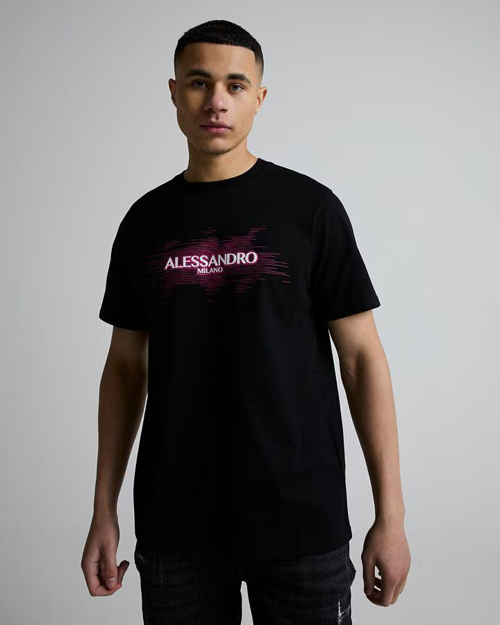 Alessandro Zavetti Vizari T-Shirt - Black/Pink
