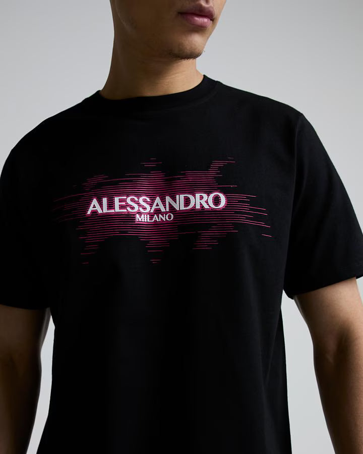 Alessandro Zavetti Vizari T-Shirt - Black/Pink