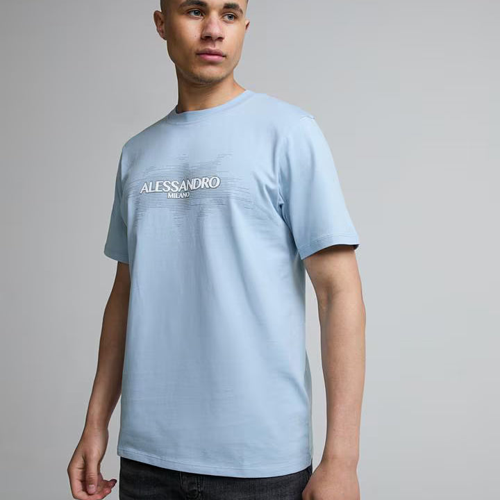Alessandro Zavetti Vizari T-Shirt - Mistround Blue/Lunar Haze