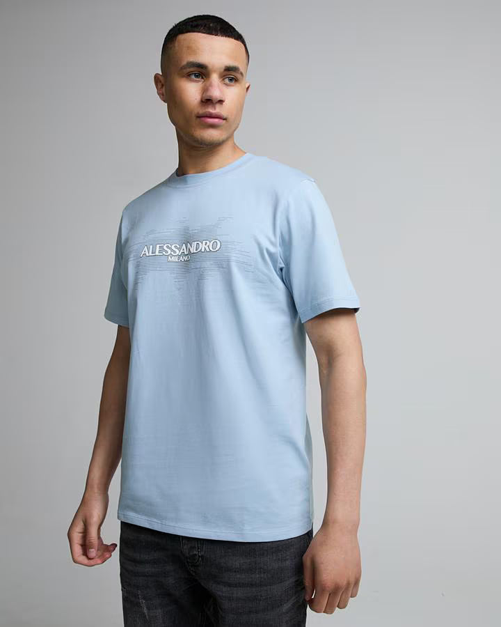 Alessandro Zavetti Vizari T-Shirt - Mistround Blue/Lunar Haze