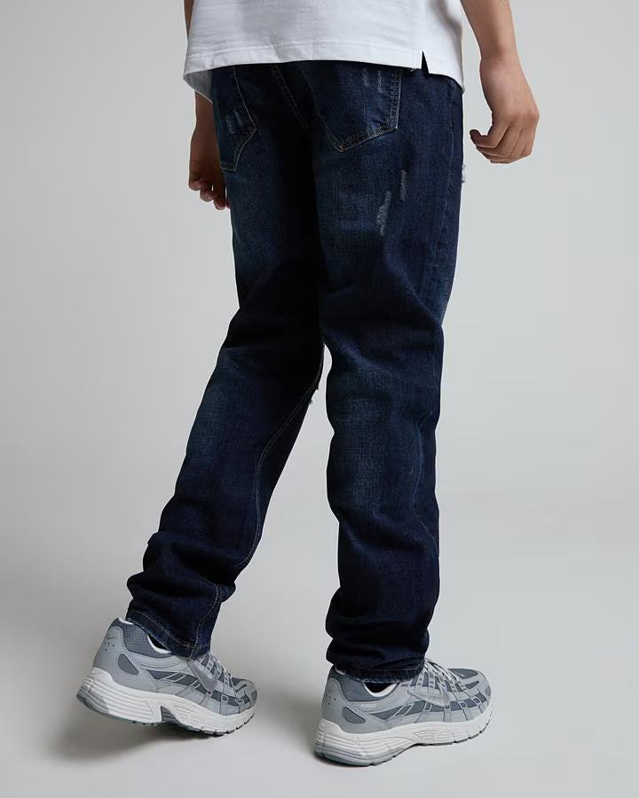 Alessandro Zavetti Pridazzello Loose Stacked Denim Jeans - Indigo Blue Wash