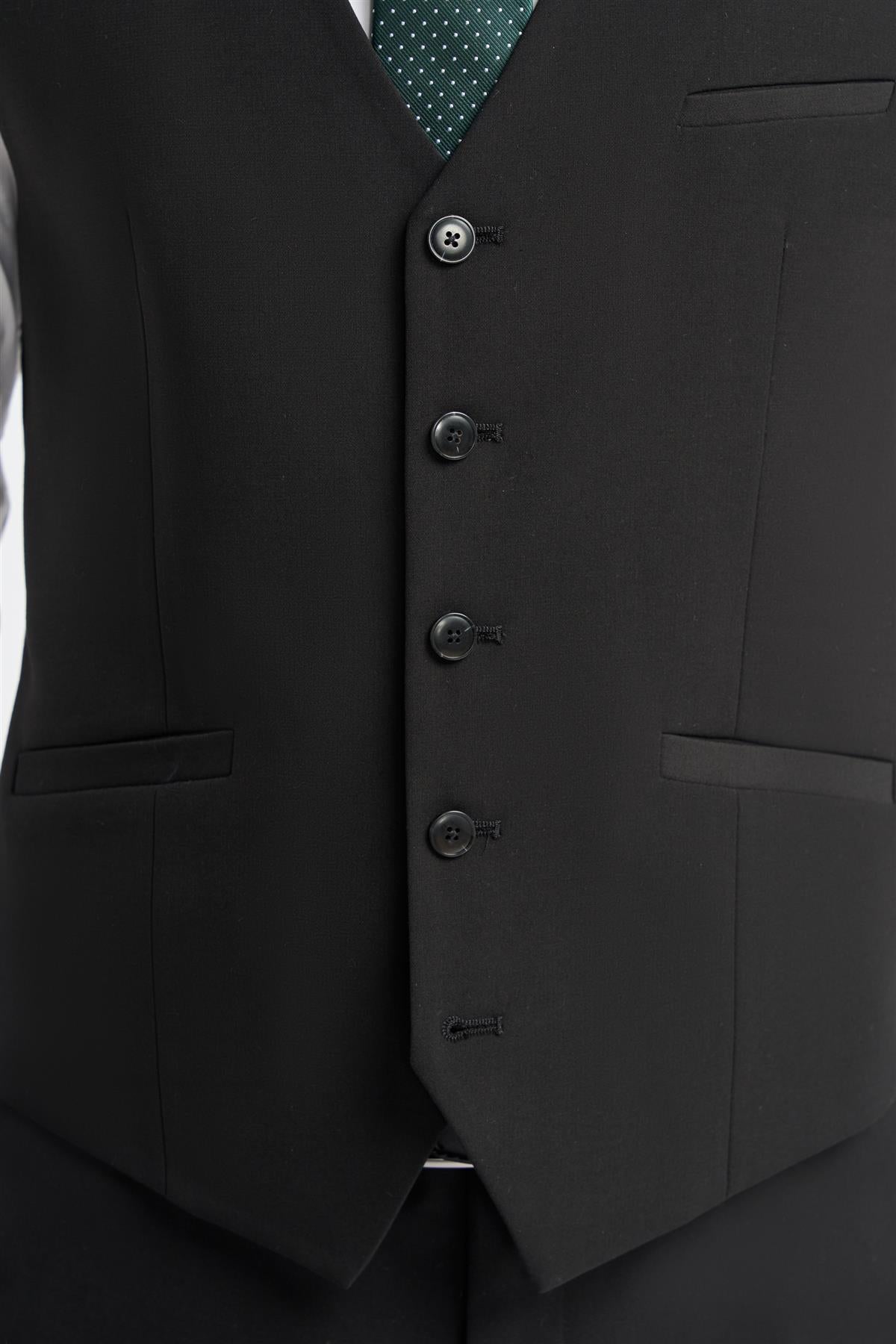 Cavani Malibu Waistcoat Black
