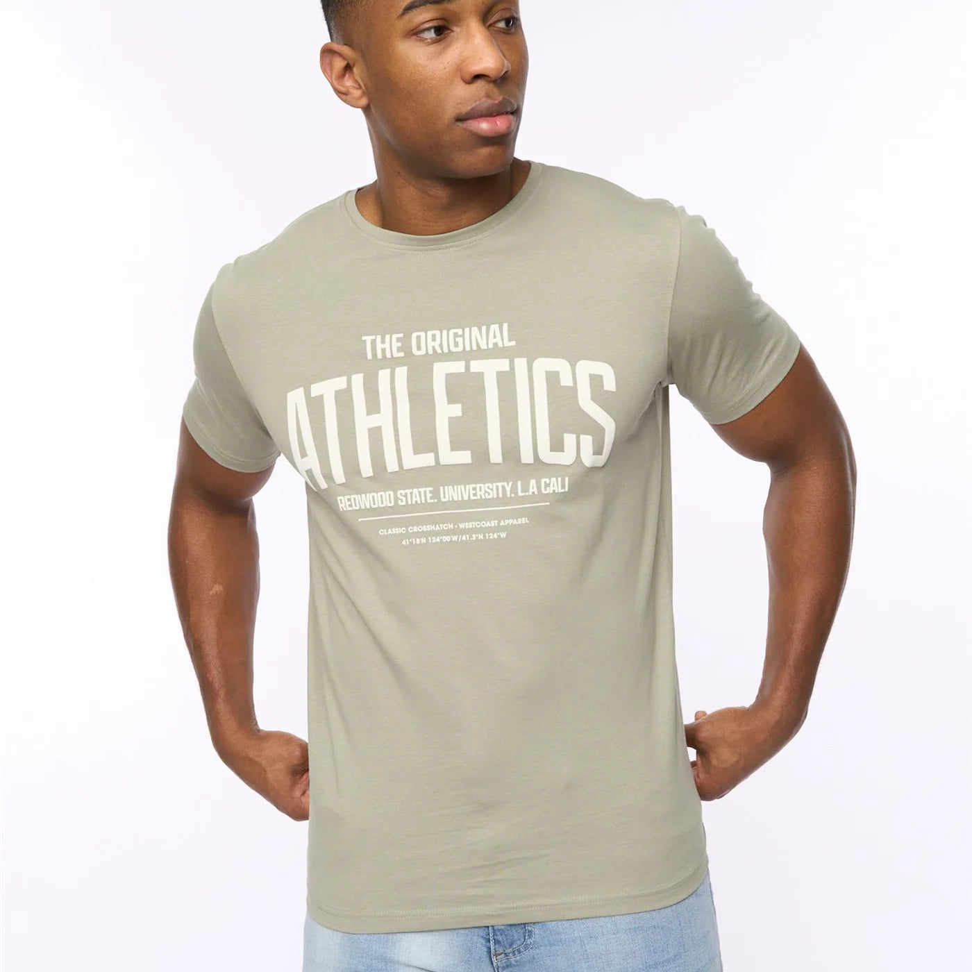 Crosshatch Athwood T-Shirt - Sage