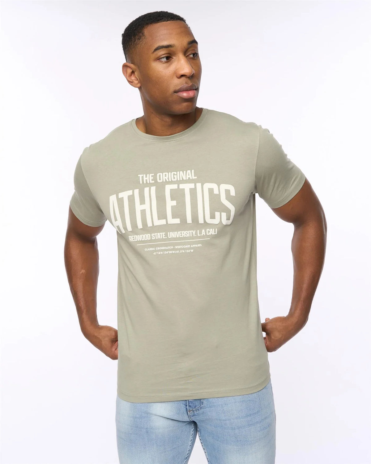 Crosshatch Athwood T-Shirt - Sage