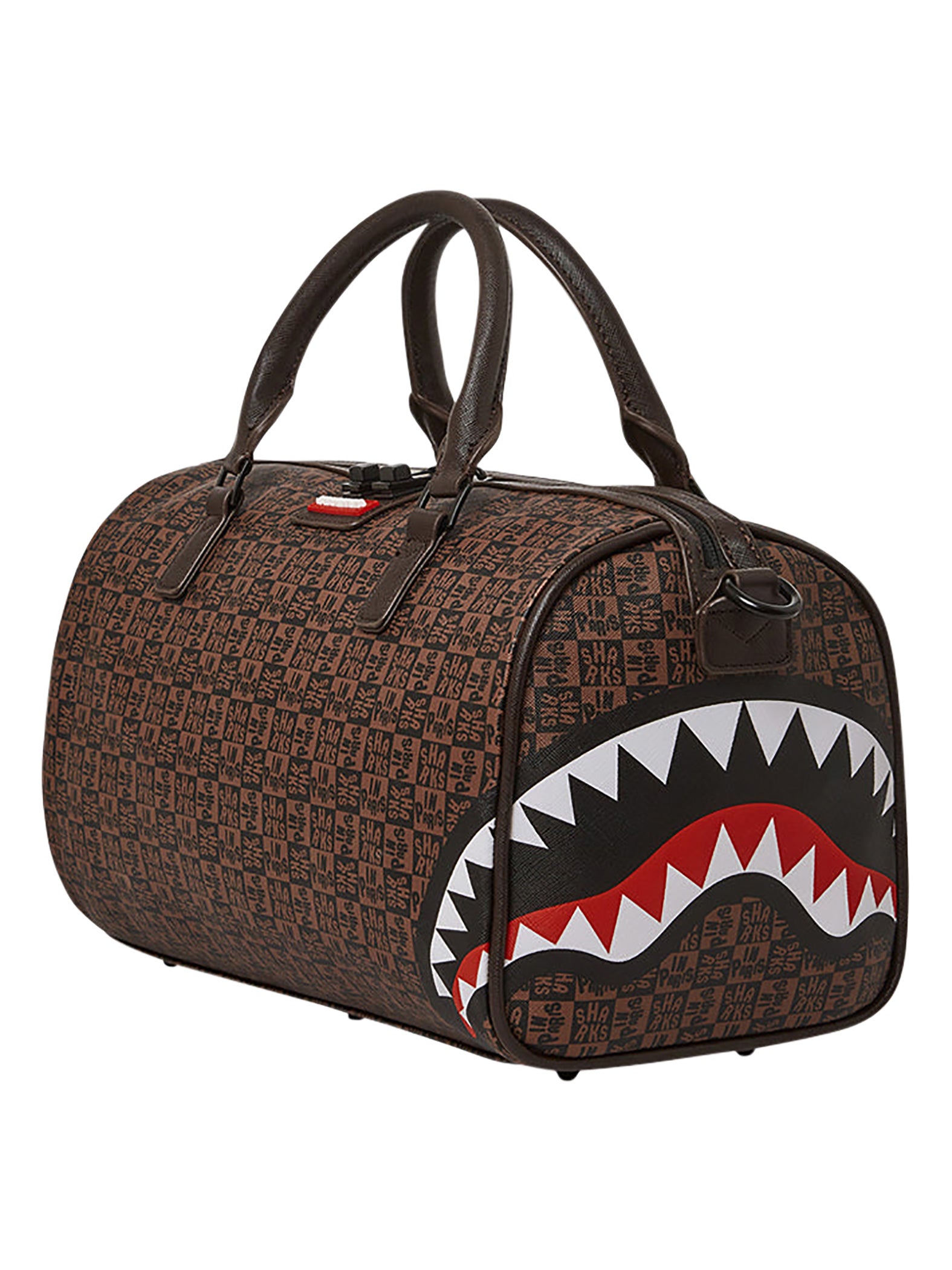 Sprayground 910D6520 Sharks In Paris Mini Duffle Bag - Brown