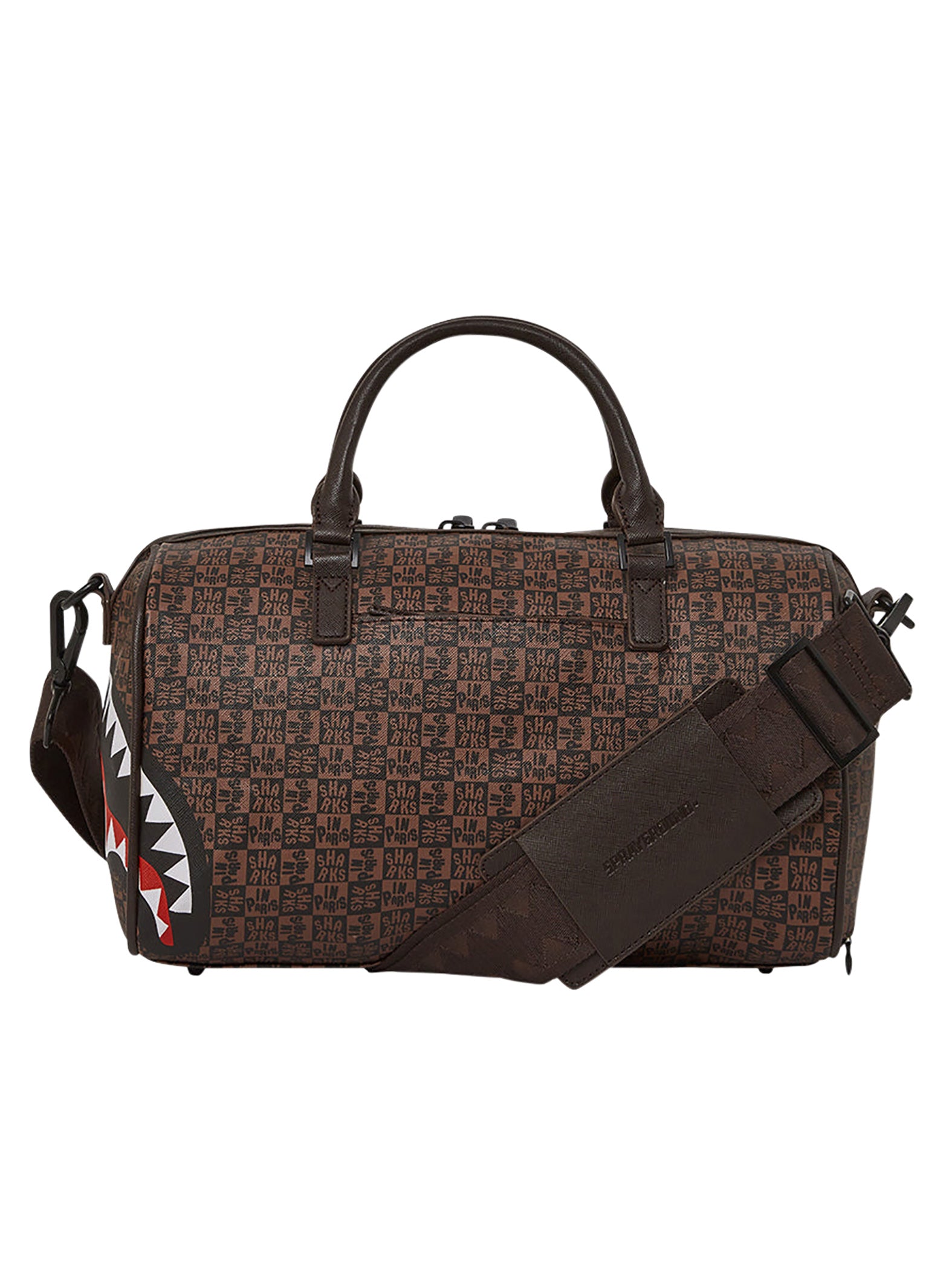 Sprayground 910D6520 Sharks In Paris Mini Duffle Bag - Brown