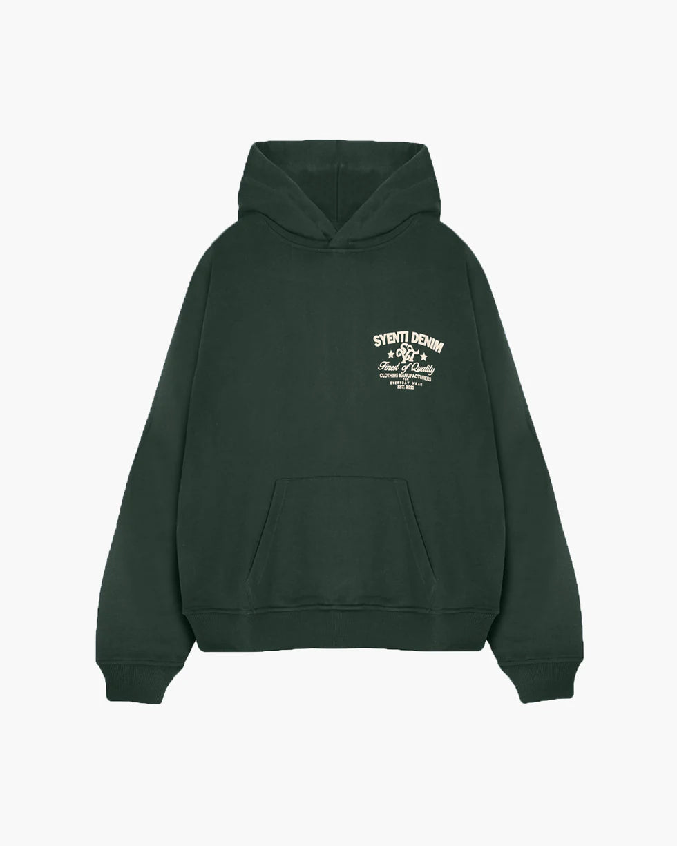 Syenti Syenti Denim Hoodie Forest Green