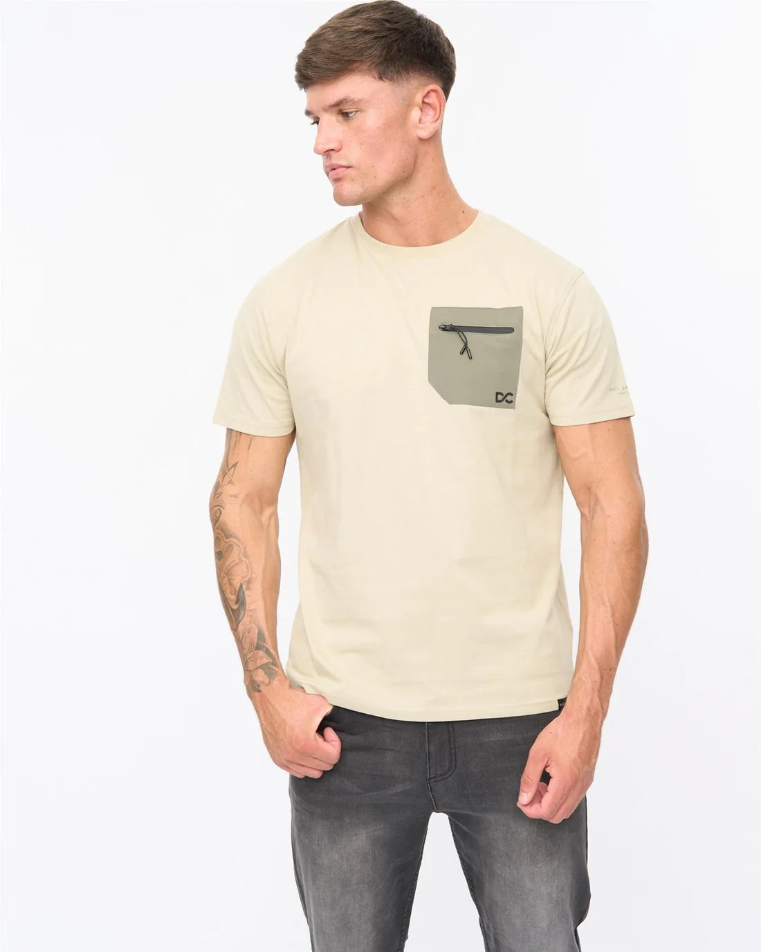 Duck & Cover Kematone T-Shirt - Light Sage