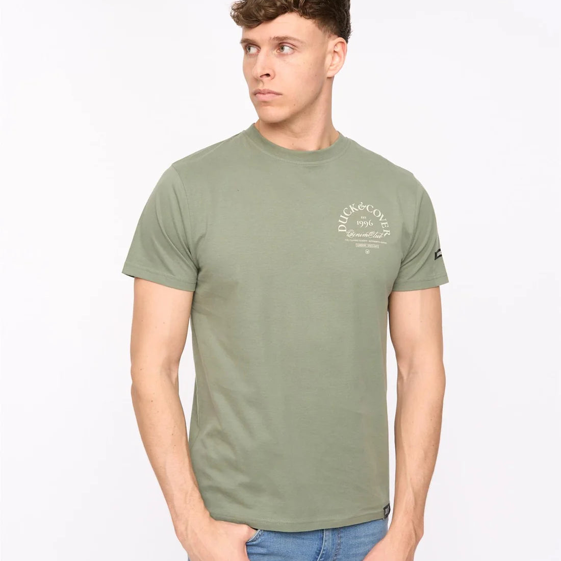 Duck & Cover Sudbury T-Shirt - Light Olive