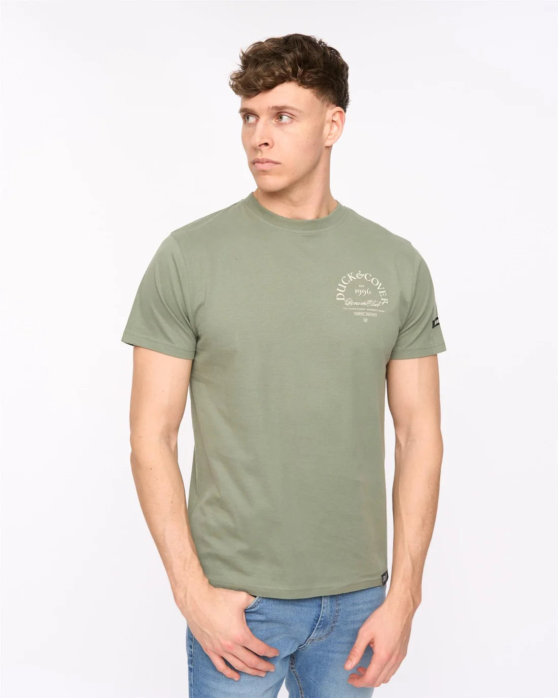 Duck & Cover Sudbury T-Shirt - Light Olive