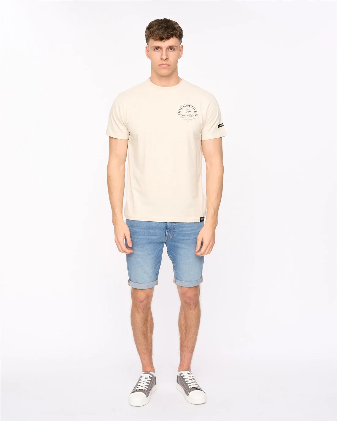 Duck & Cover Sudbury T-Shirt - Light Stone