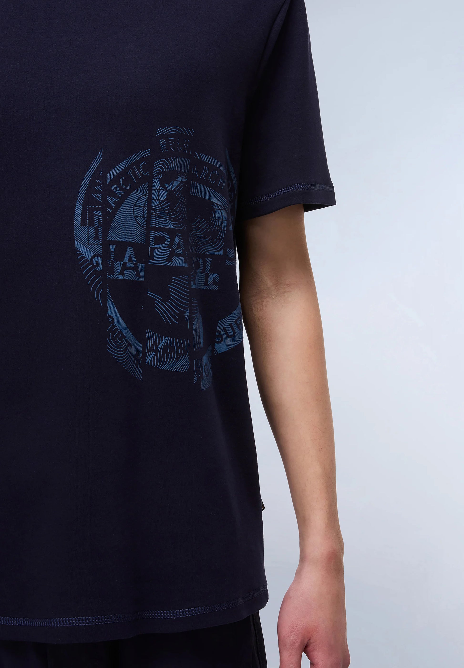 Napapijri Vanni Print T-Shirt - Blu Marine