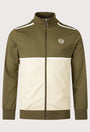 Sergio Tacchini STM12238 Locchi Track Top - Dark Olive/Mojave Desert/Gardenia