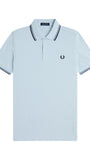 Fred Perry M3600 Twin Tipped Polo 96A - LGTIC/ACEBL/NAVY