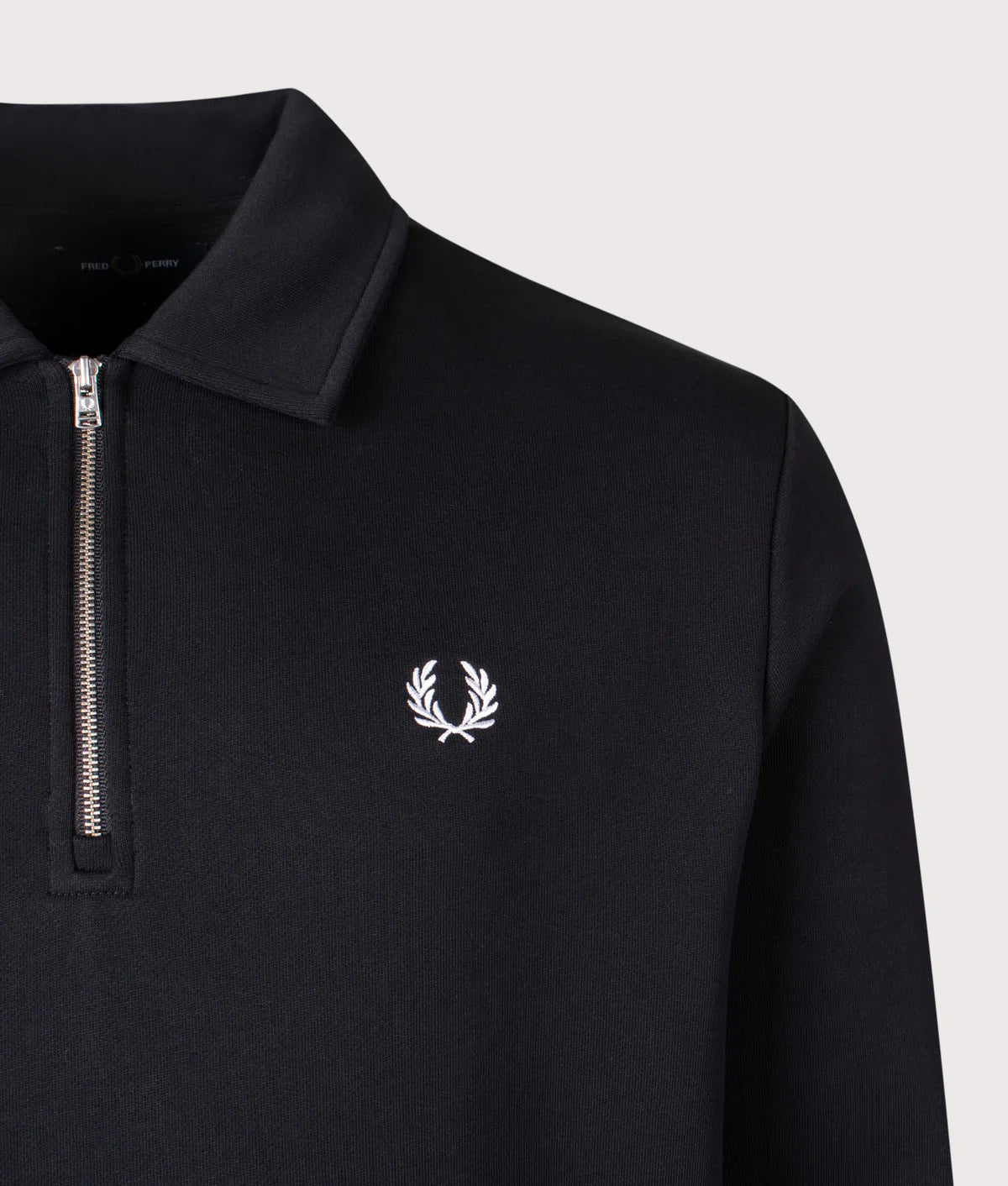 Fred Perry M2426 Half Zip Collared Sweatshirt 102 - Black