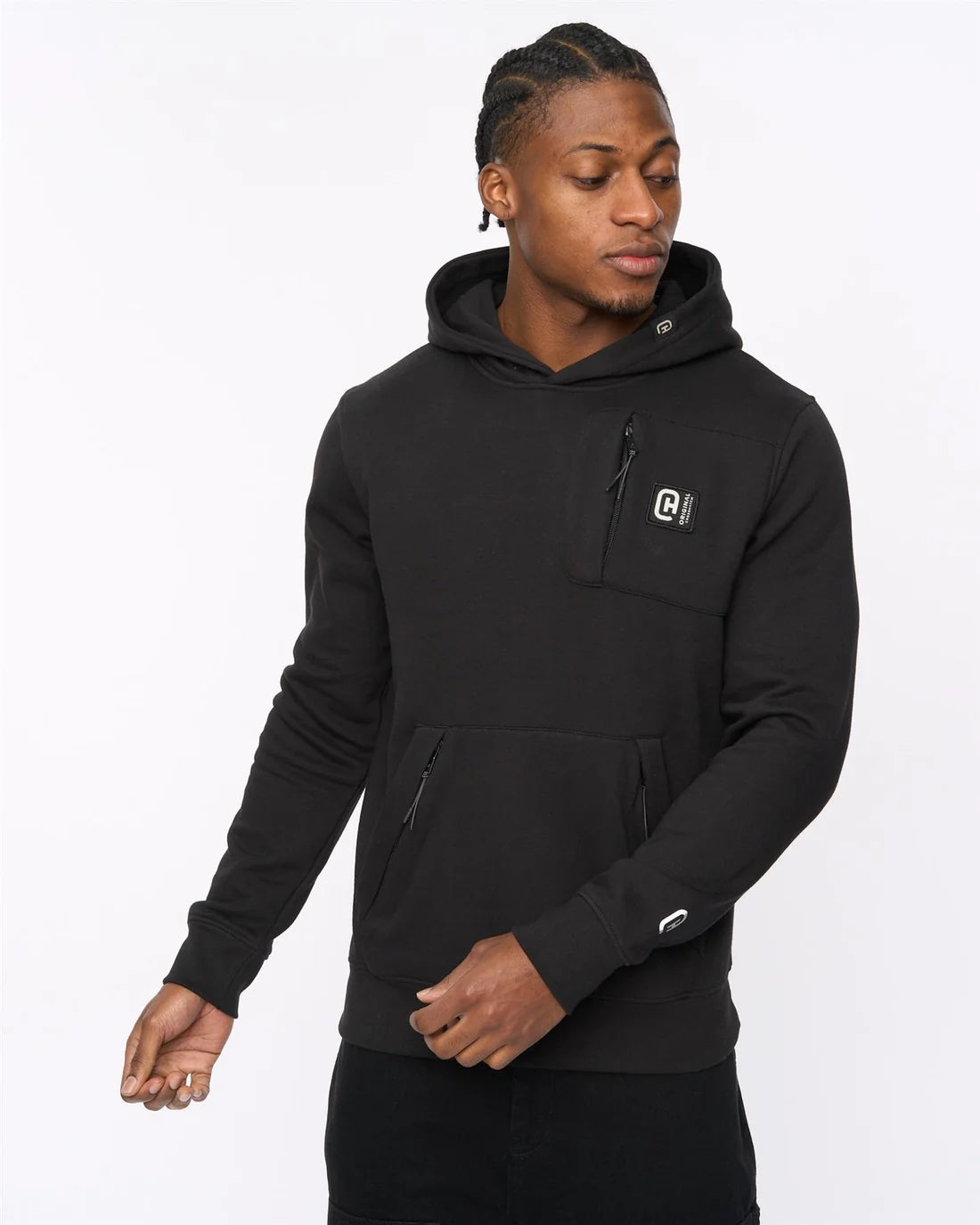 Crosshatch Portville Hoodie - Black