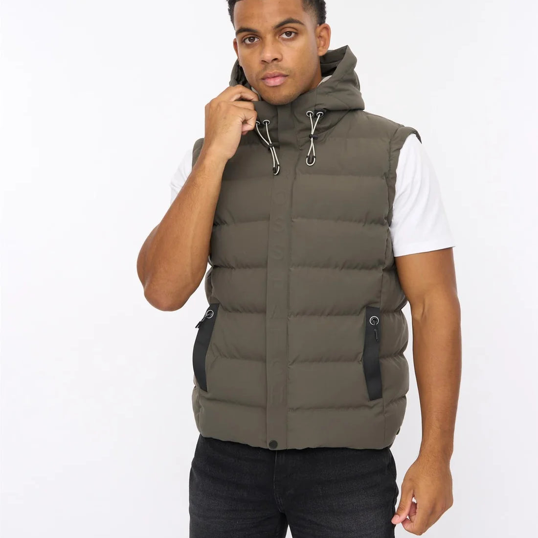Crosshatch Kampleys Gilet - Deep Olive