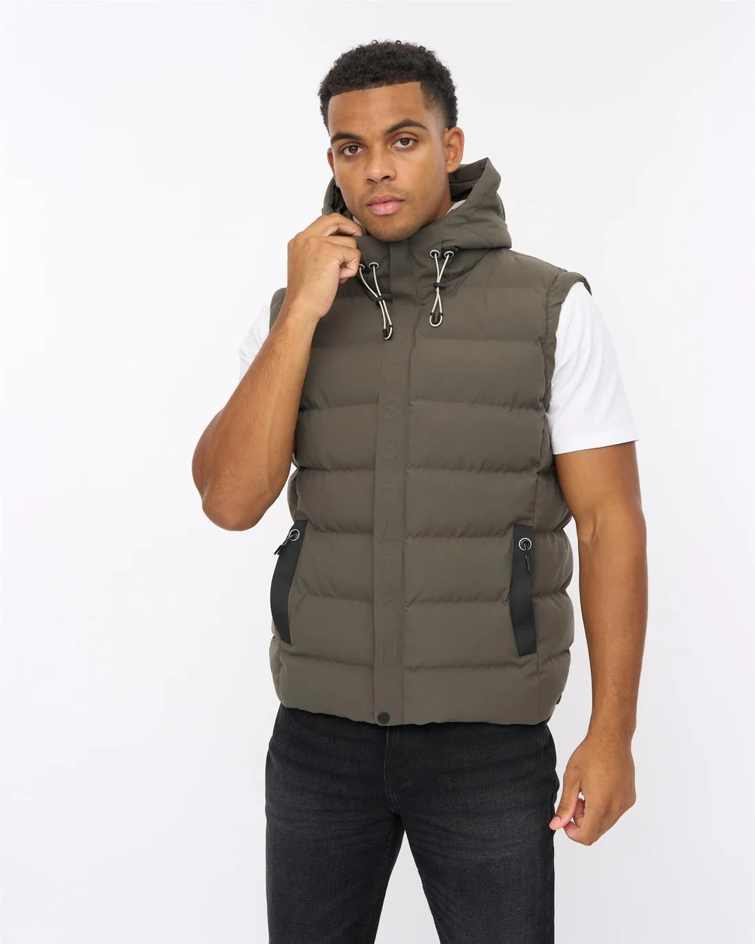 Crosshatch Kampleys Gilet - Deep Olive
