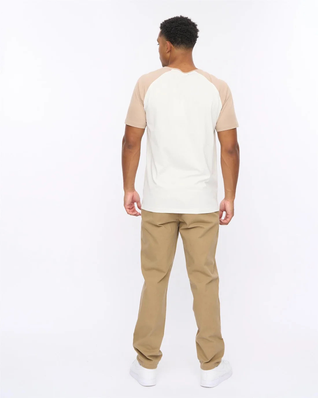 Crosshatch Meza T-Shirt - White/Stone