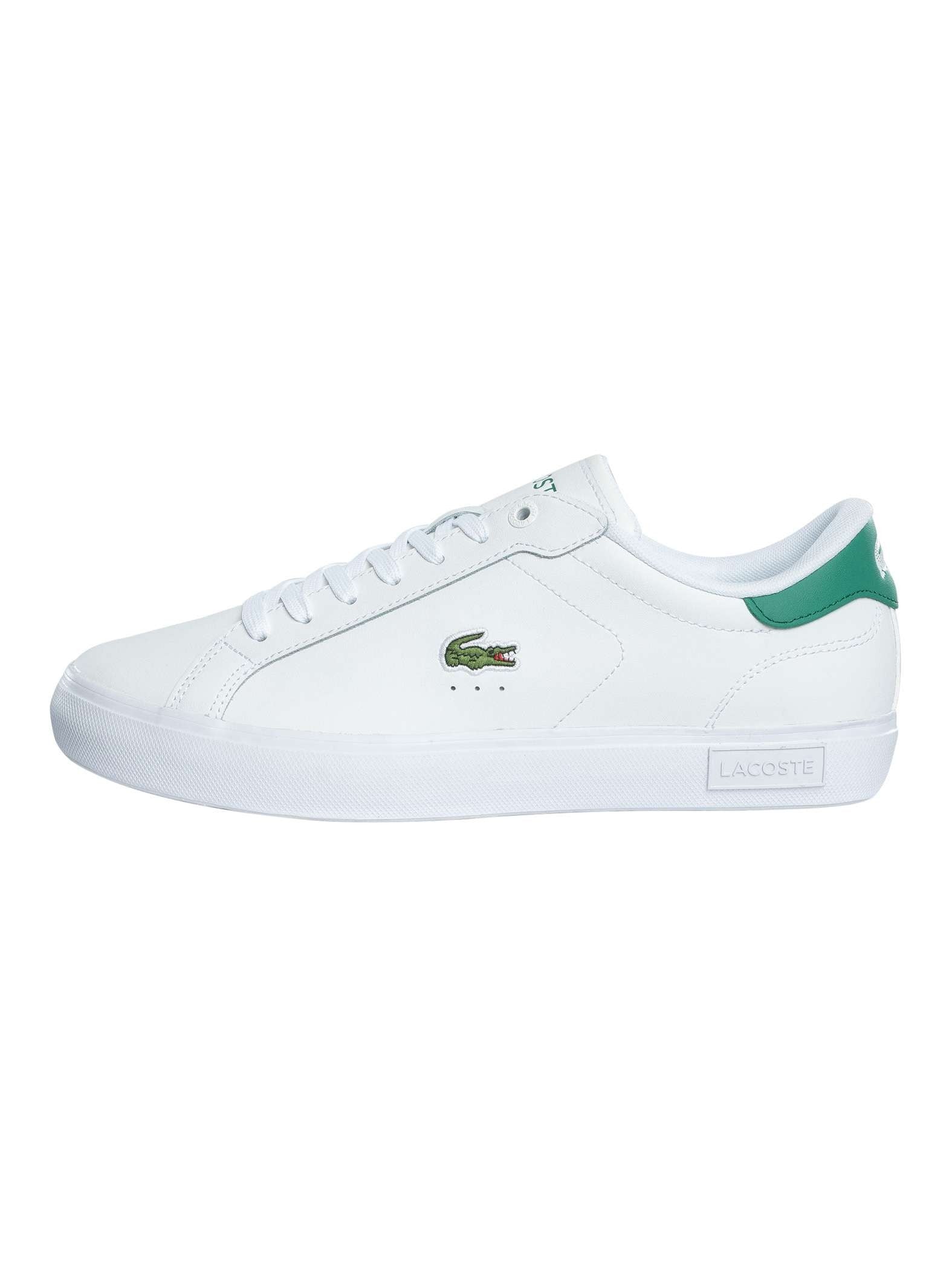 Lacoste Powercourt 125 2 SMA Leather Sneakers - White/Green