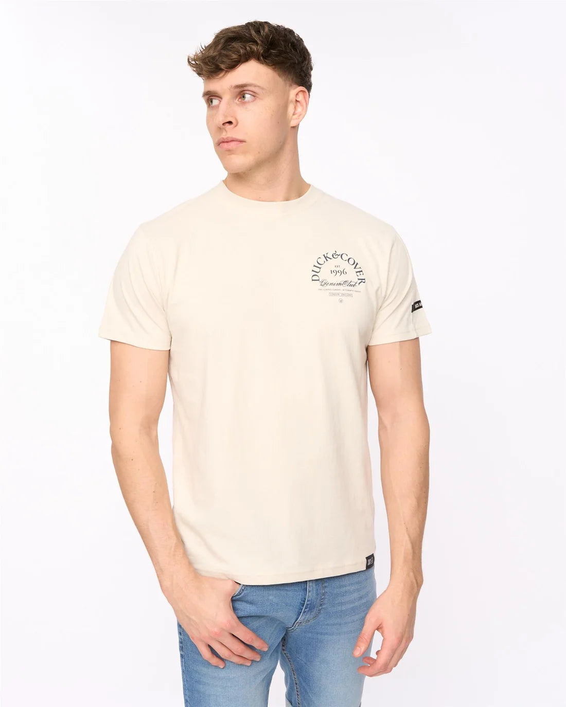 Duck & Cover Sudbury T-Shirt - Light Stone