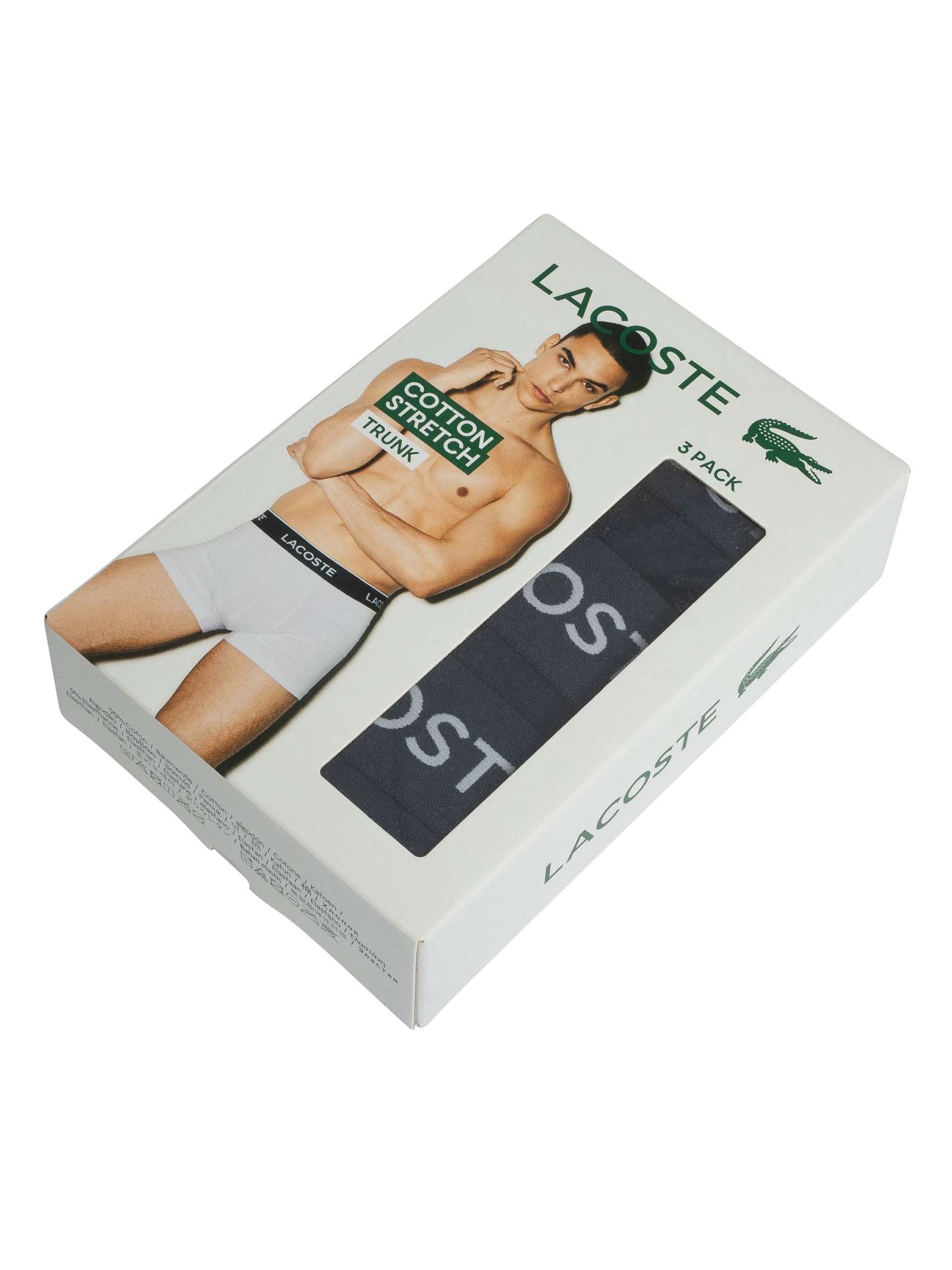 Lacoste 5H2388 Cotton Stretch Trunks - 166 Navy Blue