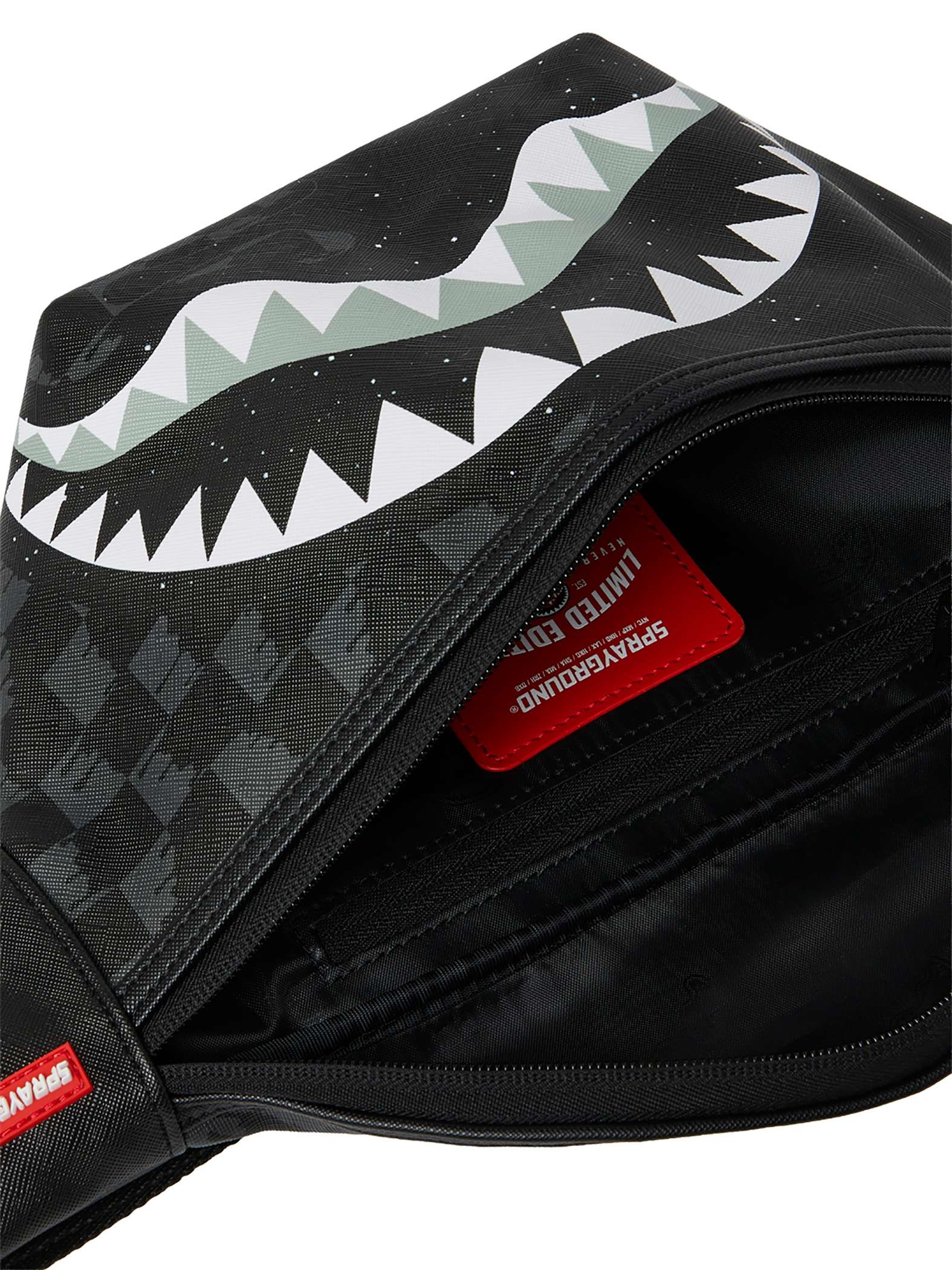 Sprayground 910B8263NSZ Deep Space Drip Savvy Crossbody Bag - Black